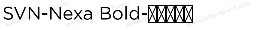 SVN-Nexa Bold字体转换